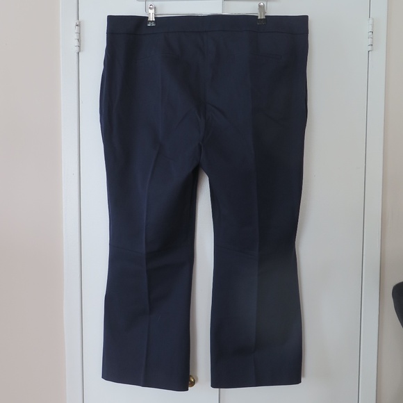 NWT J.Crew Hayden Navy Cropped Trousers, Size 18 - Picture 7 of 13